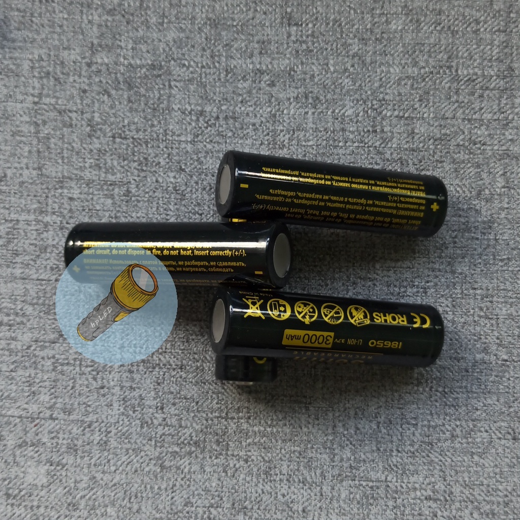 Combo cell pin sạc chính hãng Sofirn 18650 3.7V dung lượng 3000mAh mới 100% đầu lồi cho đèn pin quạt sạc