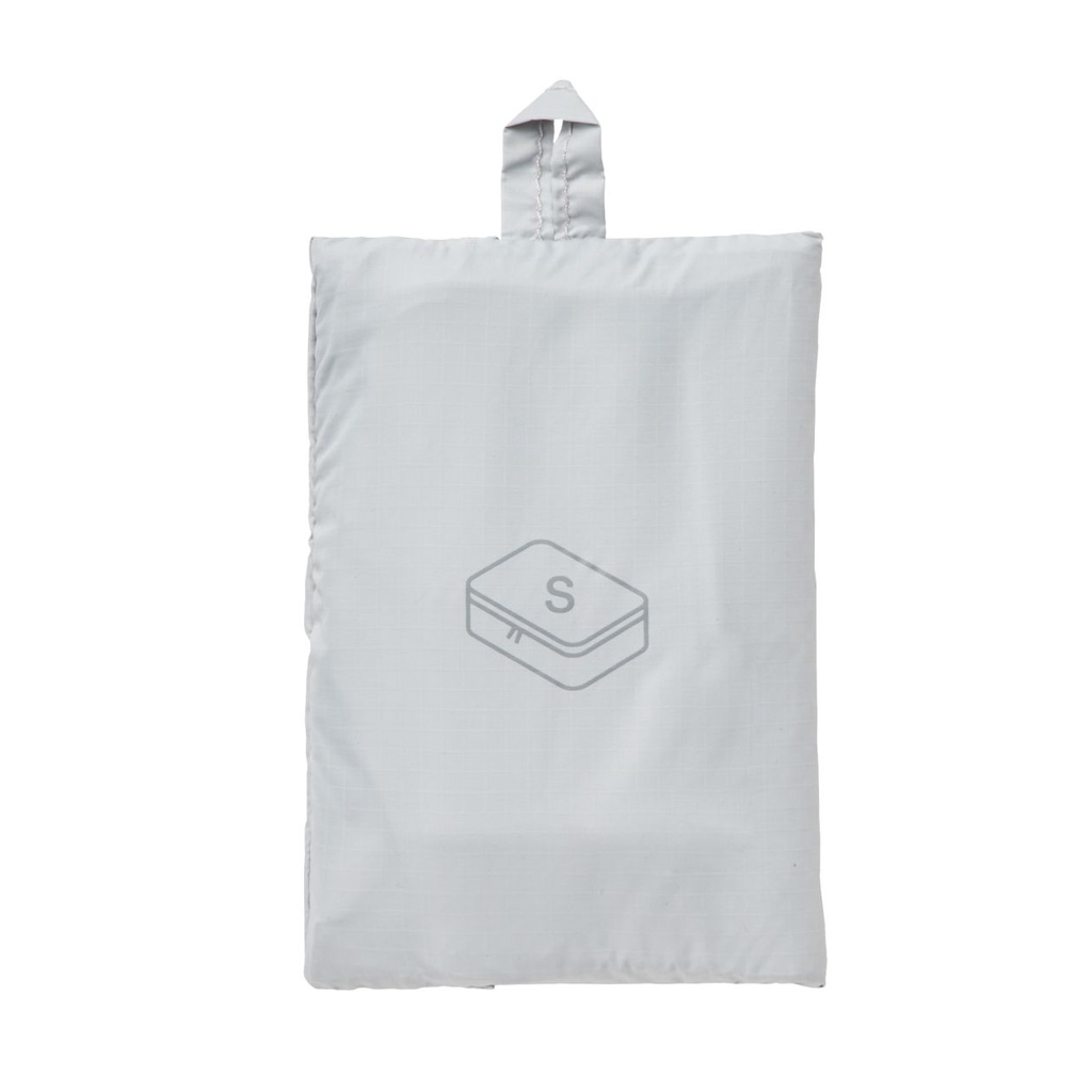MUJI TÚI VẢI DÙ SIZE S XÁM NHẠT