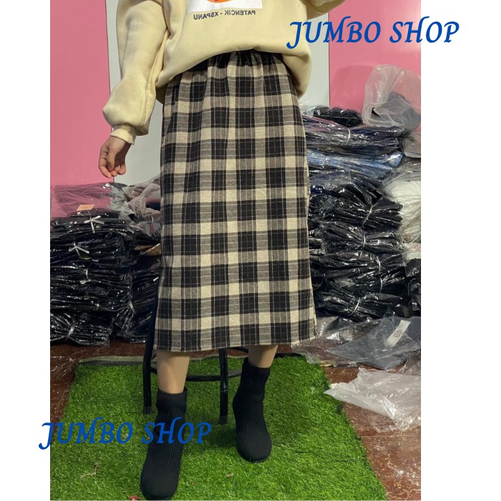 Chân Váy Dài Midi Lưng Cao Hoạ Tiết Kẻ Caro Thời Trang Nữ Trẻ Trung Phong Cách Hàn Quốc - JUMBO | BigBuy360 - bigbuy360.vn