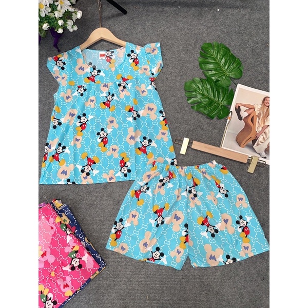 Bộ đùi in hoa vải mềm , phom dưới 55kg
