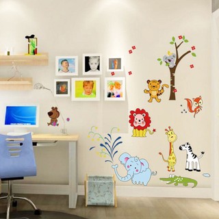 Decal dán tường 9 con thú