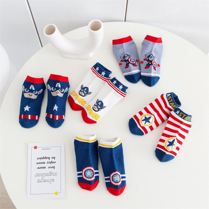 Set 10 Đôi Tất Cho Bé Họa Tiết  Siêu Anh Hùng Cực Ngầu ( Badmann )