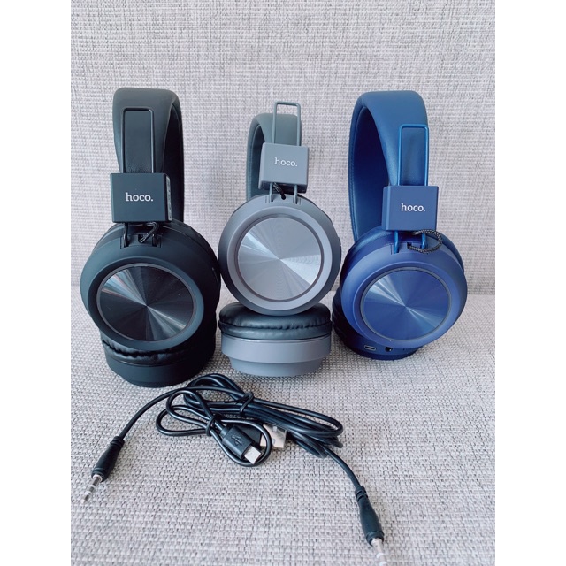 Tai nghe chụp tai bluetooth Hoco W25 Deep Bass hỗ trợ khe gắn thẻ nhớ - nghe nhạc liên tục 12h