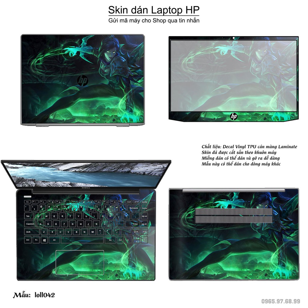 Skin dán Laptop HP in hình Liên Minh Huyền Thoại _nhiều mẫu 6 (inbox mã máy cho Shop)