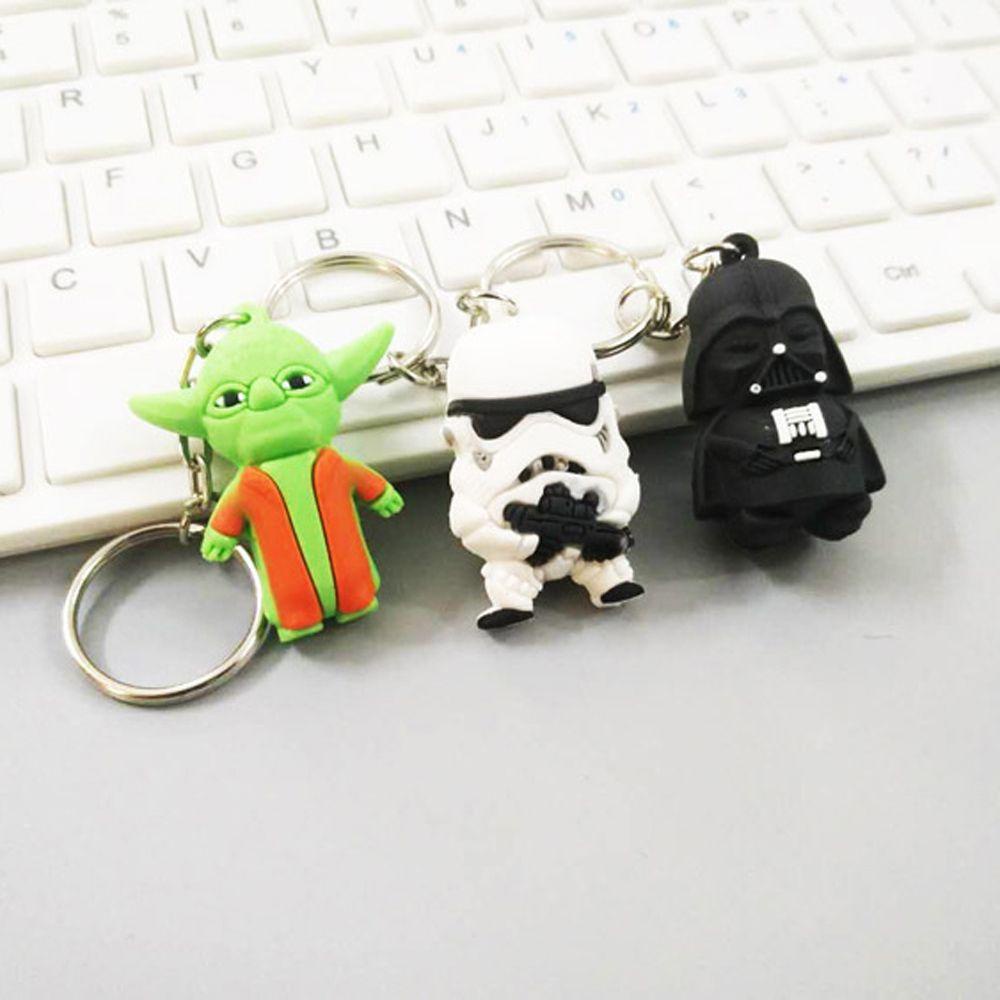 Móc Khóa Hình Nhân Vật Yoda Trong Phim Star Wars 3D Dễ Thương