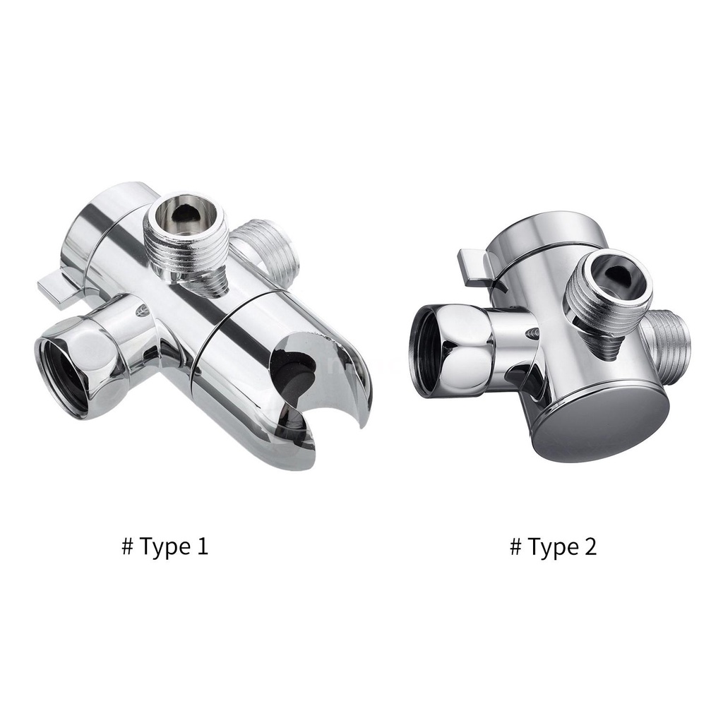 Van Chia Vòi Hoa Sen 3 Chiều G1 / 2 Bằng Chrome Thay Thế Tiện Dụng Cho Nhà Tắm