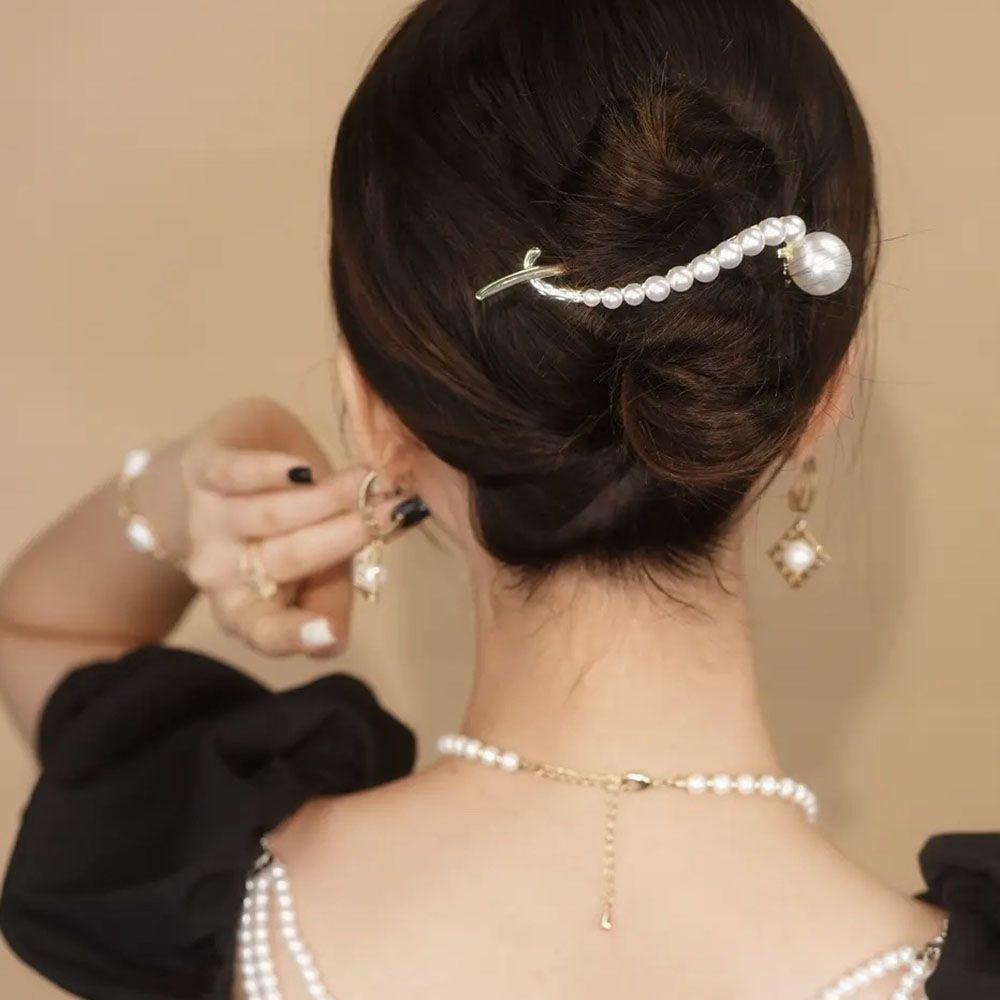 JARRED Kẹp Tóc Đuôi Ếch Đơn Giản Cho Nữ Giá Đỡ