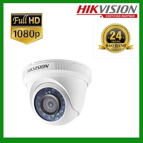 Camera Analog Hikvision HD-TVI DS-2CE56D0T-IRP Bán Cầu 2MP Hồng Ngoại 20m Lắp Trong Nhà
