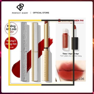 Son lì dưỡng môi màu nhung mịn không làm nặng môi 0.8g Perfect Diary bản giới hạn