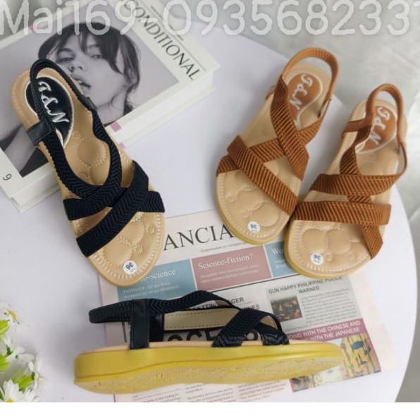 Sandal chiến binh quai dù co giãn MAILIAA đế xuồng 3 phân đi êm chân