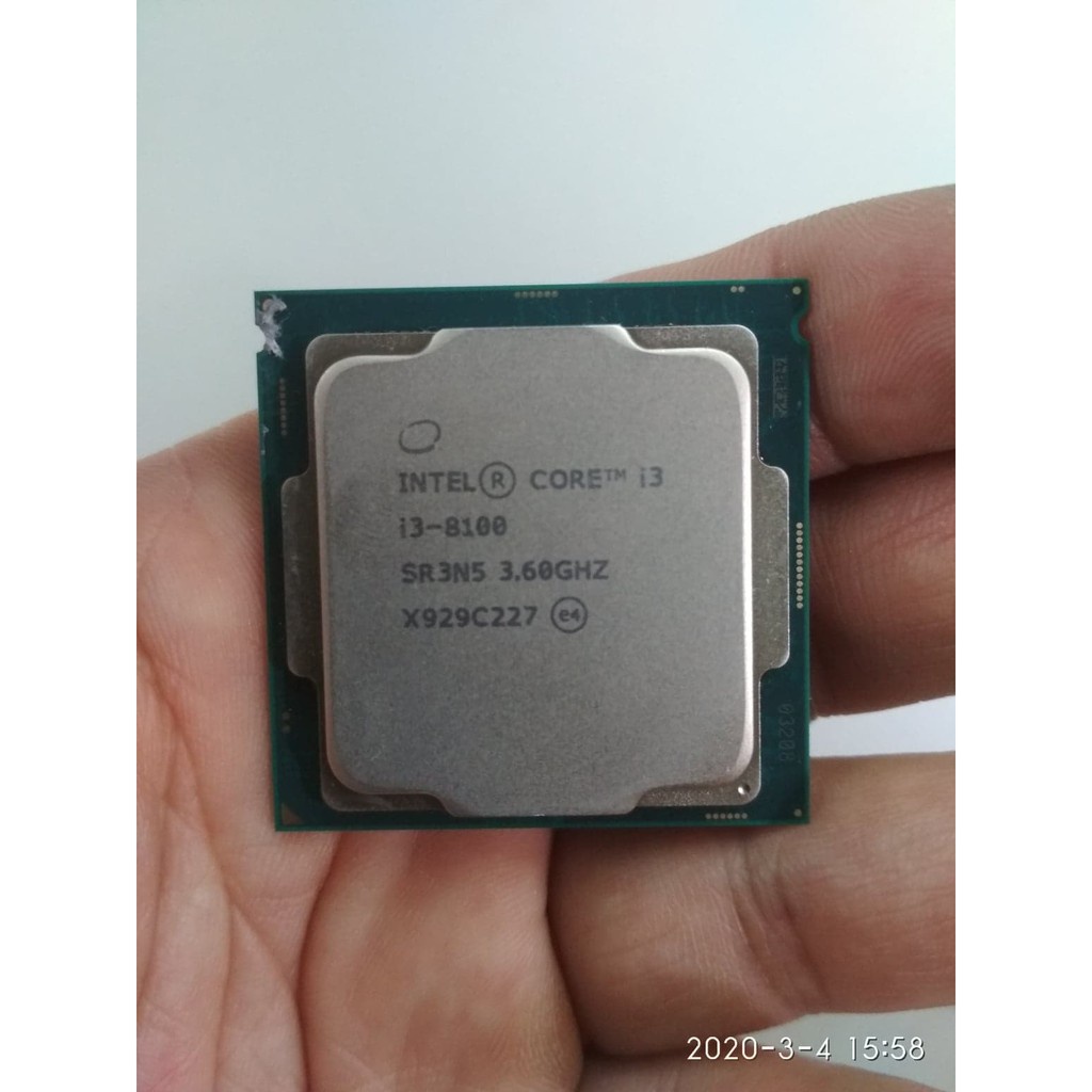 CPU Intel Core i3 8100 Cũ (3.60GHz, 6M, 4 Cores 4 Threads) chạy main H310, B360, B365, Z370