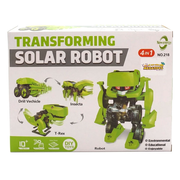 Đồ Chơi Giáo Dục STEM - Lắp Ráp Robot Khủng Long Biến Hình Chạy Bằng Năng Lượng Mặt Trời 218 - New Energy