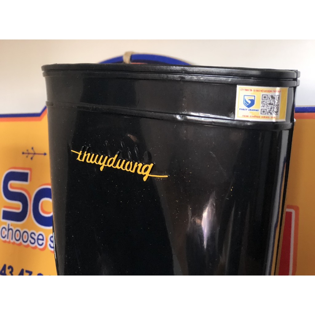 Ủng lội nước màu đen chất lượng cao Thùy Dương size nữ, PVC