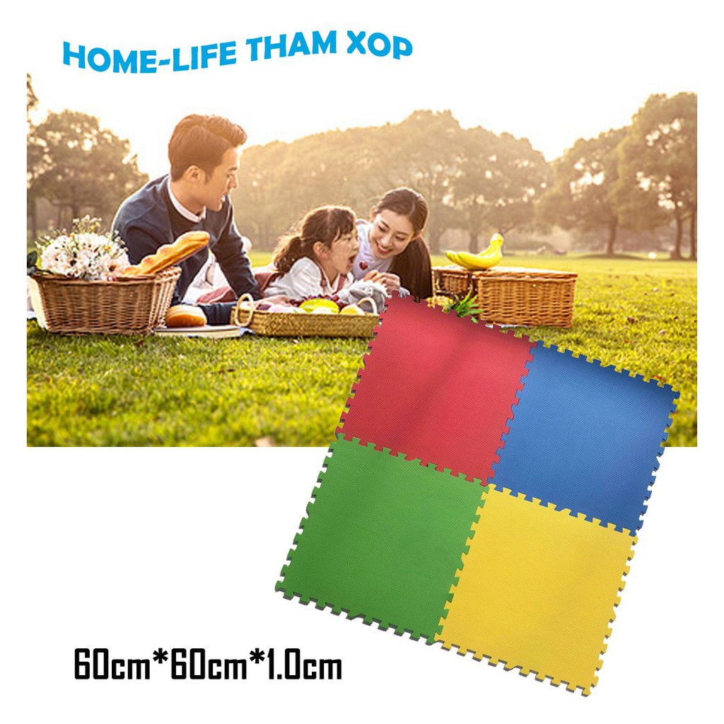 Set 8 Tấm Thảm Màu Mới Không Mùi Kích Thước(60x60x1.0cm)