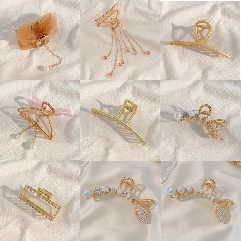 Kẹp tóc hợp kim phối tua rua thời trang cho nữ