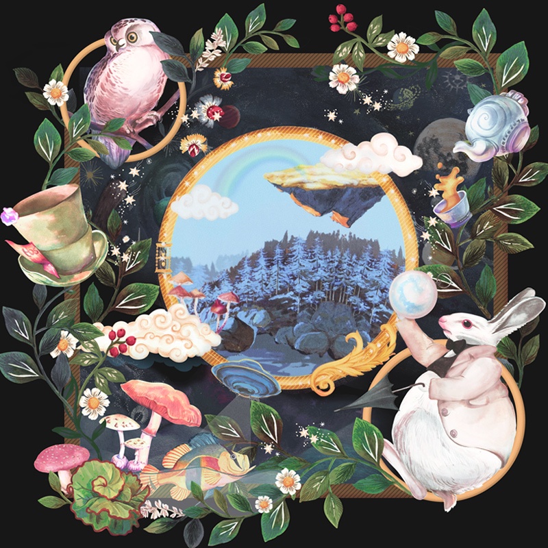 MAH Wander Túi xách chủ đề Trái đất Túi đeo vai sức chứa lớn