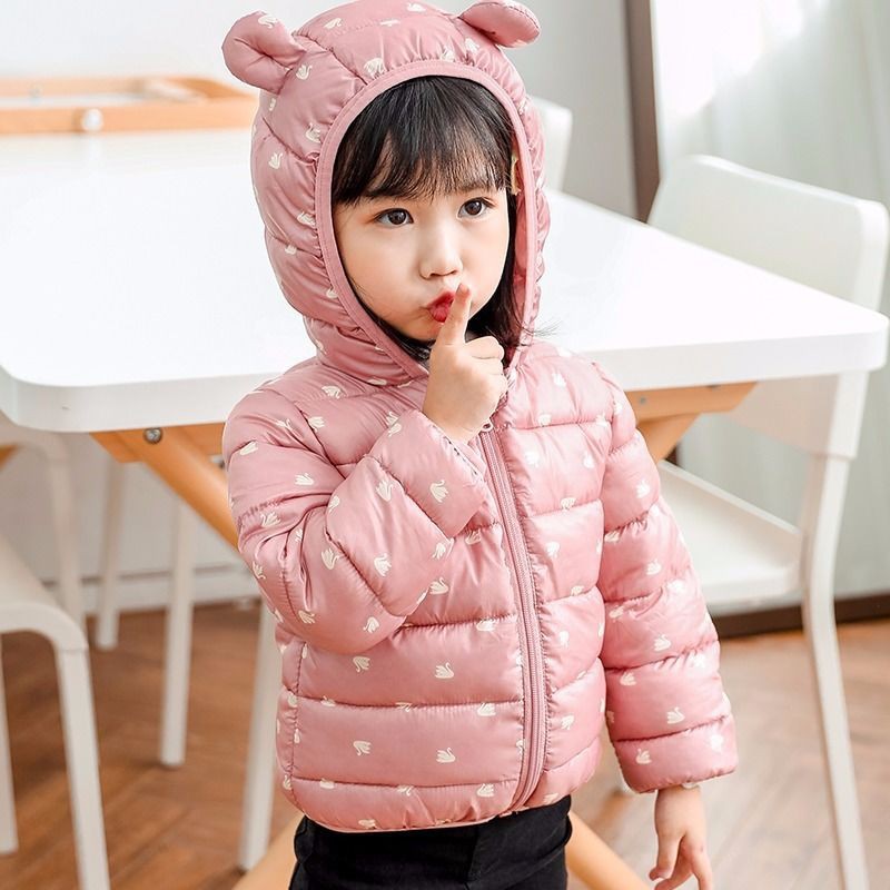 Áo khoác phao in họa tiết thời trang dành cho bé