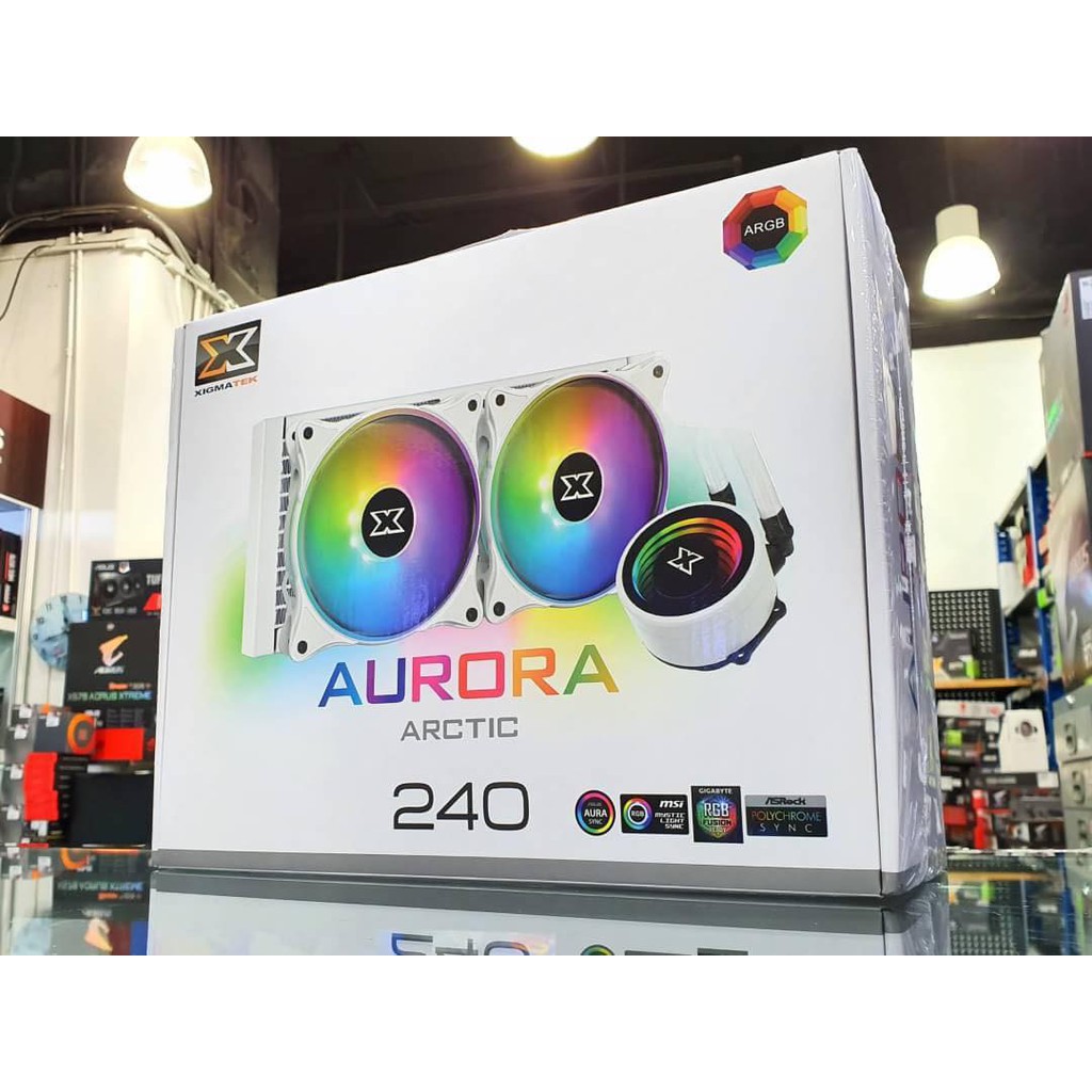 Tản nhiệt nước Xigmatek Aurora 240 Artic - ARGB, ALL IN ONE WATERCOOLING