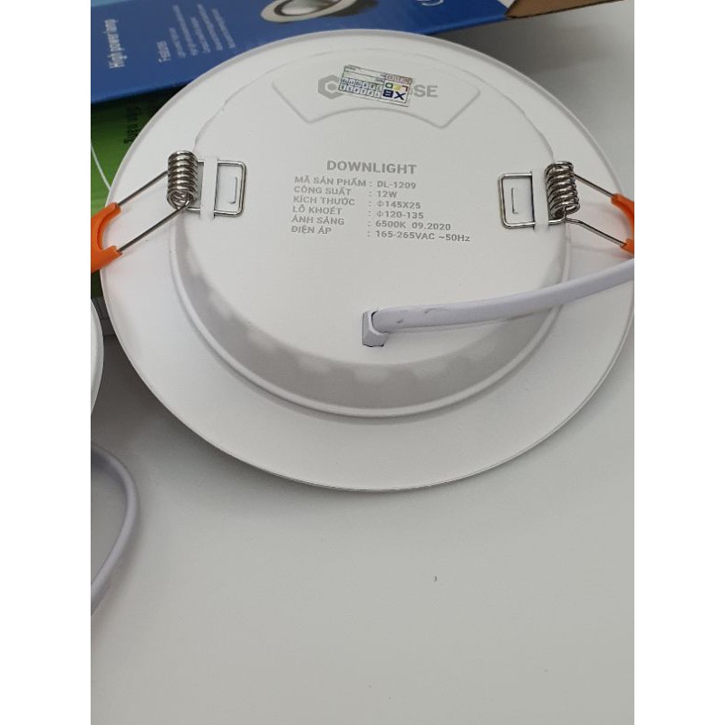 Đèn âm trần 6w 8w 12w lỗ khoét 75, 90, 110mm