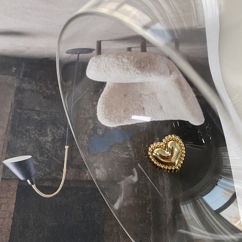 Khuy Măng Sét Kim Loại Hình Trái Tim