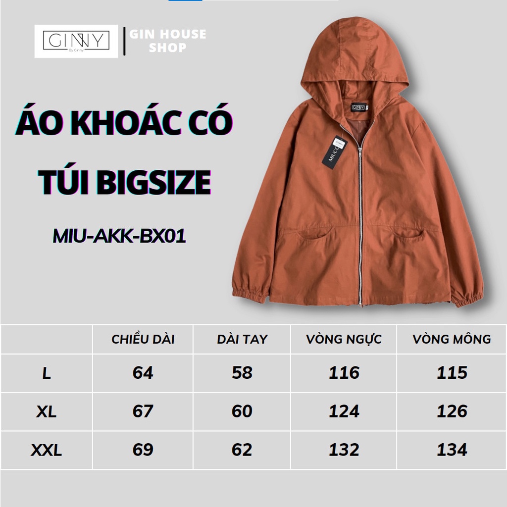 Áo Khoác Kaki Bigsize  By Ginny | GinHouseShop
