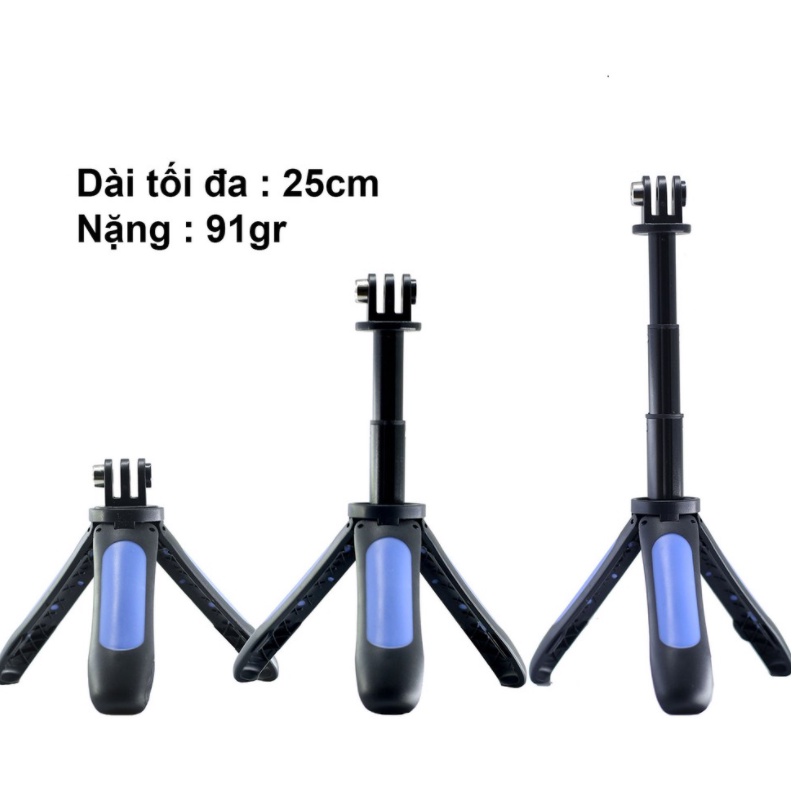 Shorty Gậy kéo dài 21cm kiêm Tripod OEM cho Gopro