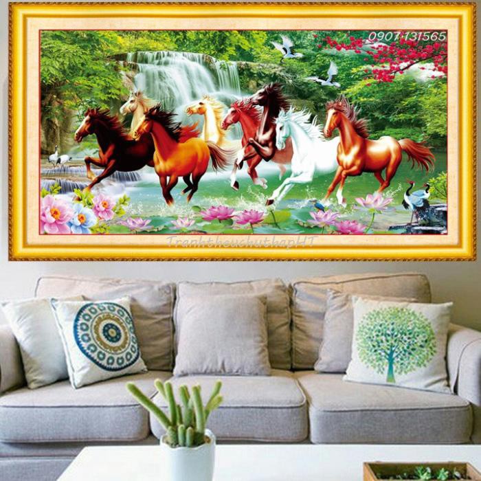 - Tranh đính đá Mã đáo thành công VS006- tự đính NCS-NGỌC CHÂU SHOP
