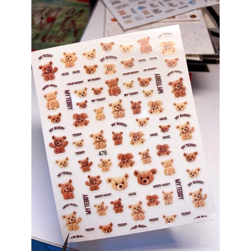 sticker gấu mẫu mới nhất