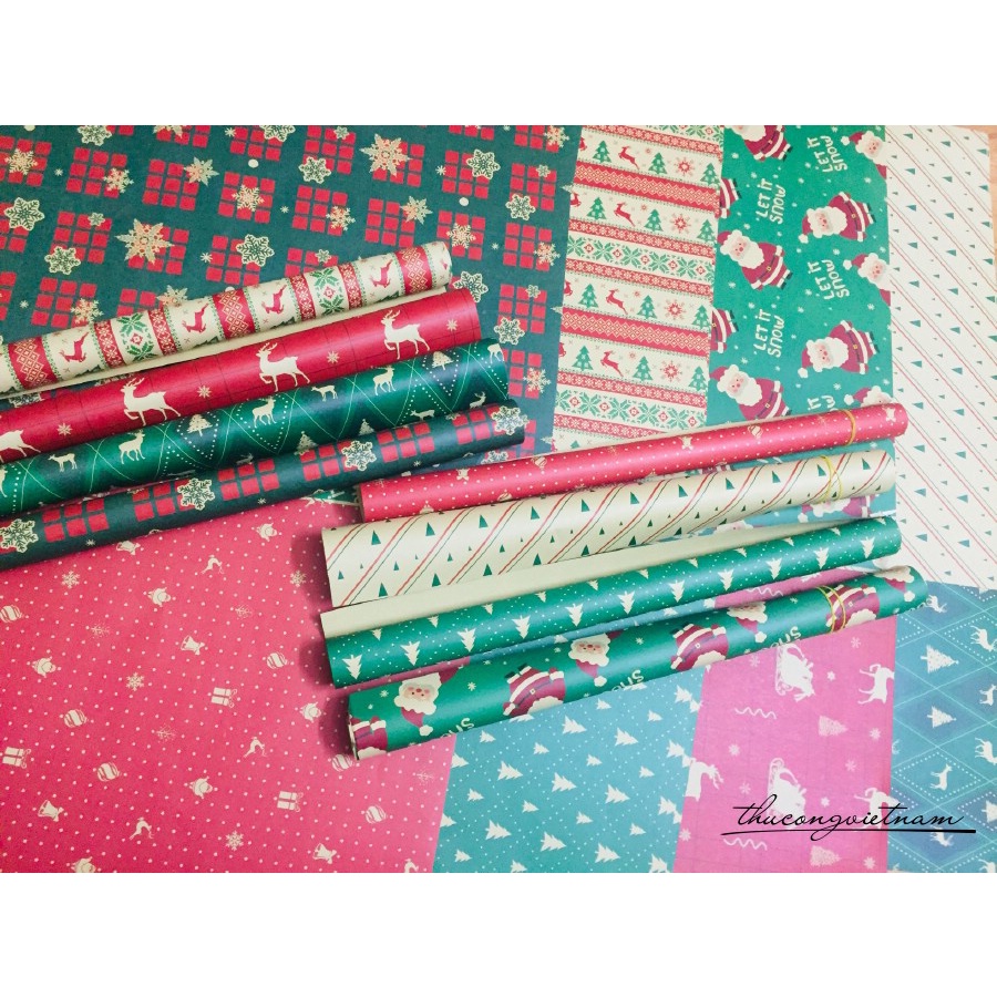 Giấy Kraft cao cấp Giáng sinh 50*70
