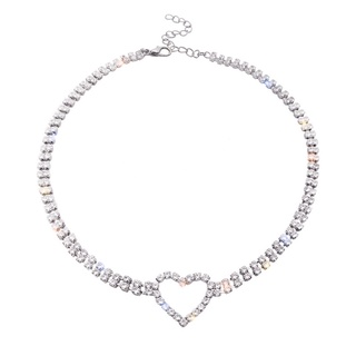 VÒNG CỔ CHOKER TRÁI TIM ĐÁ PHA LÊ