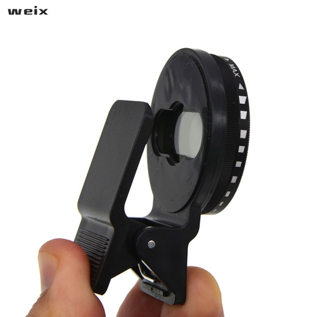 【In stock】FPX Adjustable 37mm Neutral Density Clip-on ND2 - ND400 Phone Camera Filter Lens for Android ios Mobile