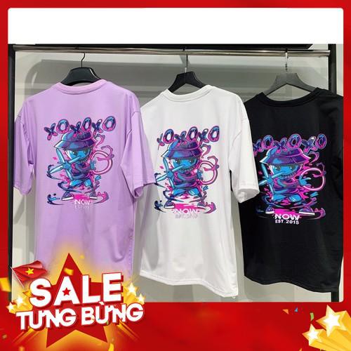 Áo thun XOXO nowsaigan họa tiết hình 3D unisex form rộng tay lỡ | HD2000shop - Hàng nhập khẩu