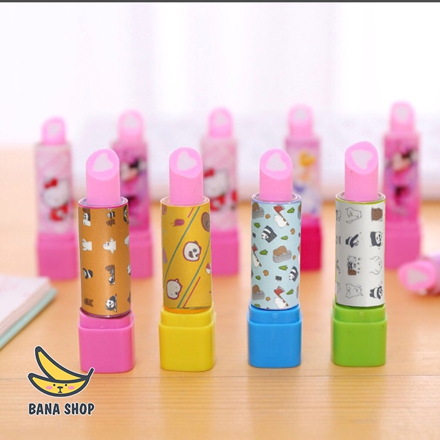 Gôm tẩy bút chì hình thỏi son anh em gấu bare bear Chúng tôi là gấu cute