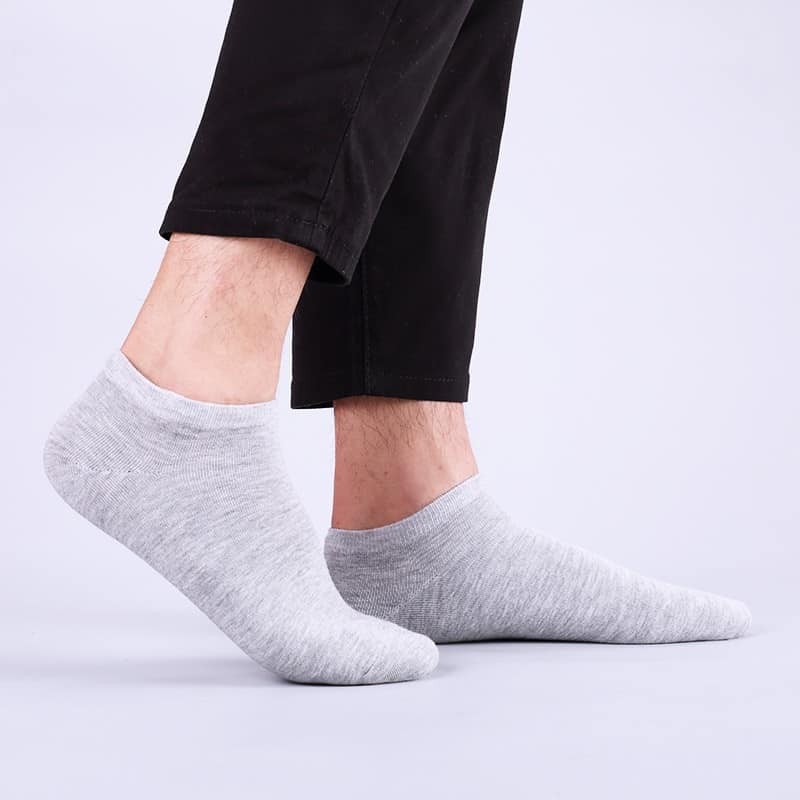 Tất Vớ Nam Nữ Cotton Trơn Cổ Ngắn Hàn Quốc - Tất Vớ Cổ Thấp Unisex Thấm Hút Mồ Hôi