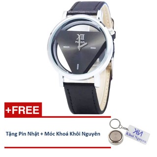 Đồng Hồ Nam Wilon 002 Dây Da (Đen)