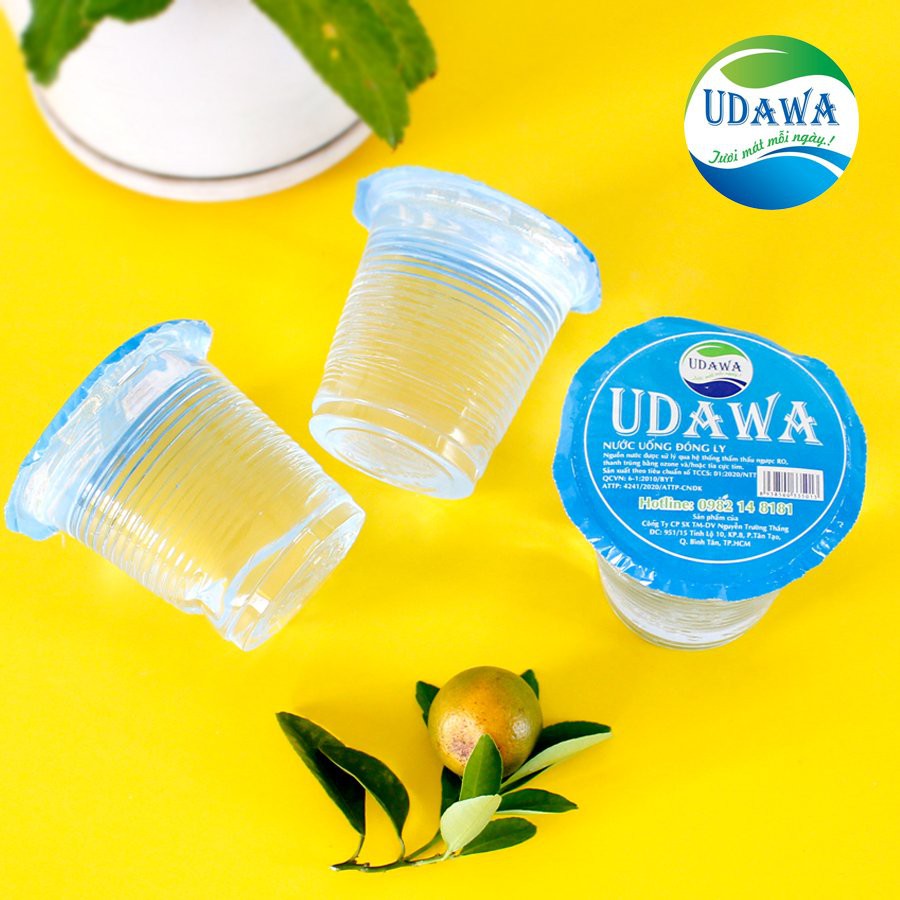 NƯỚC ĐÓNG LY UDAWA 220ML THÙNG 48 LY