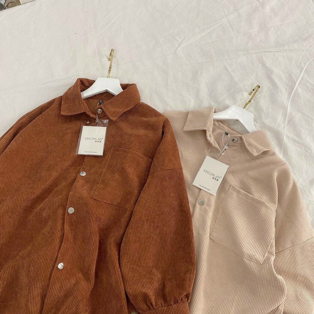 ÁO KHOÁC KAKI NHUNG - ÁO SOMI NHUNG | BigBuy360 - bigbuy360.vn