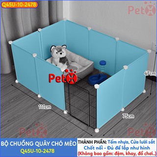 {MIỄN PHÍ SHIP}Quây chuồng chó mèo lắp ghép  nuôi thú cưng sơn tĩnh điện giá rẻ