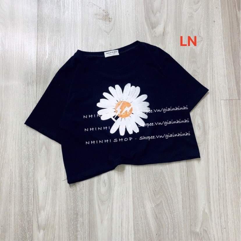 Áo croptop hoa cúc