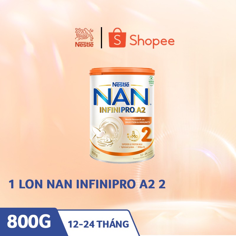 Sản phẩm dinh dưỡng công thức Nestlé NAN INFINIPRO A2 2 lon 800g