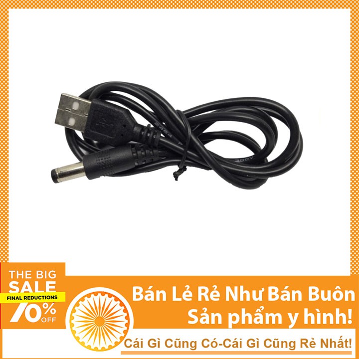 Dây Cáp USB To DC 5.5x2.1mm | BigBuy360 - bigbuy360.vn