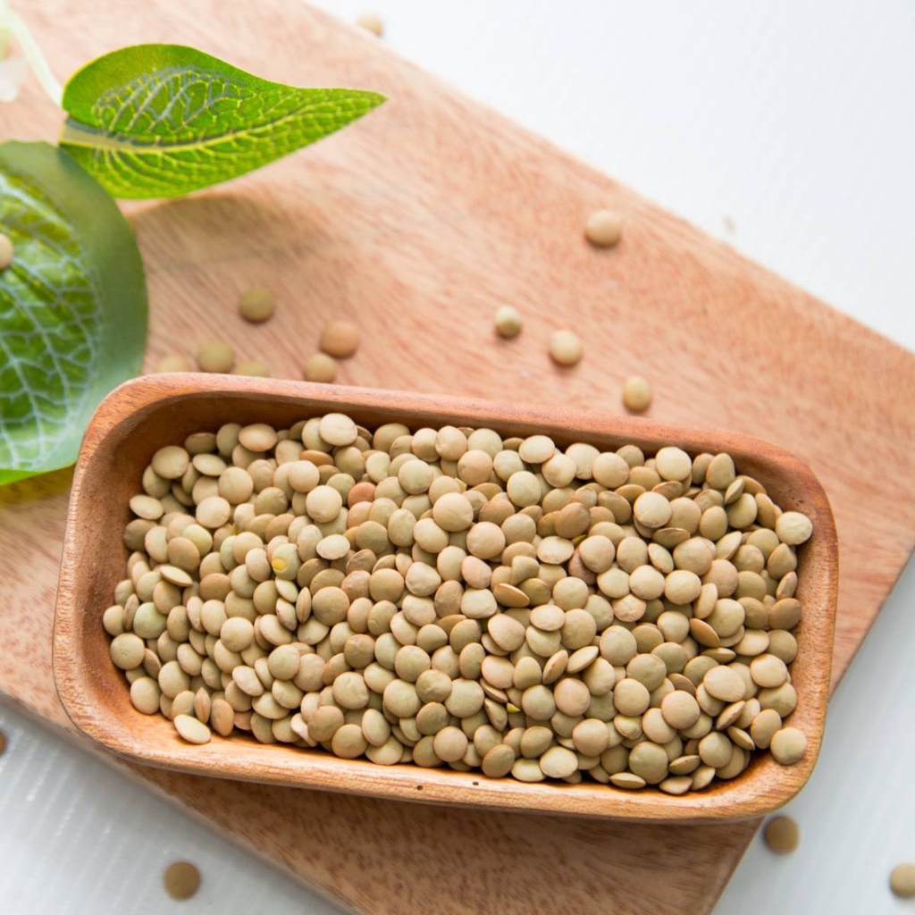 Đậu Lăng Xanh Hữu Cơ Nhập Khẩu 500G (Grean Lentil Peas) Argentina Nam Mỹ Hạt Ngũ Cốc Dinh Dưỡng