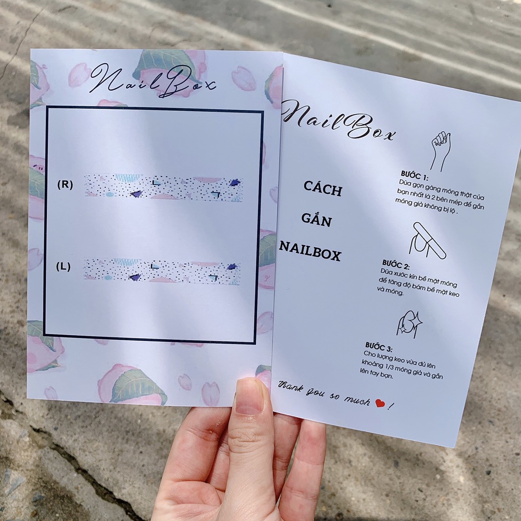 Bìa Nail Box  - Nhiều mẫu cute