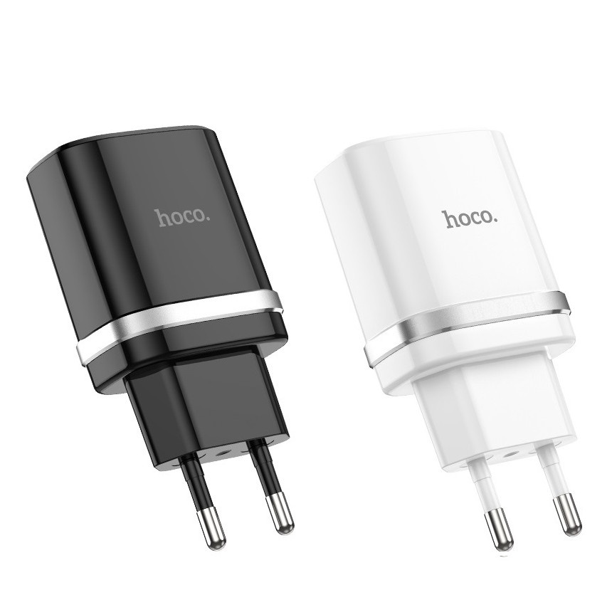 Củ sạc nhanh FREESHIP50K Hoco C12 2.4A - 2 cổng USB cho Iphone, Samsung, Huawei,..- chính hãng