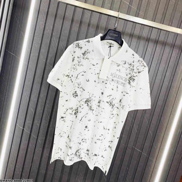Áo Polo Nam MKC Loang Trắng Đen Siêu Chất - Áo Polo MKC Chữ Ngực Cực Đẹp Cho Nam