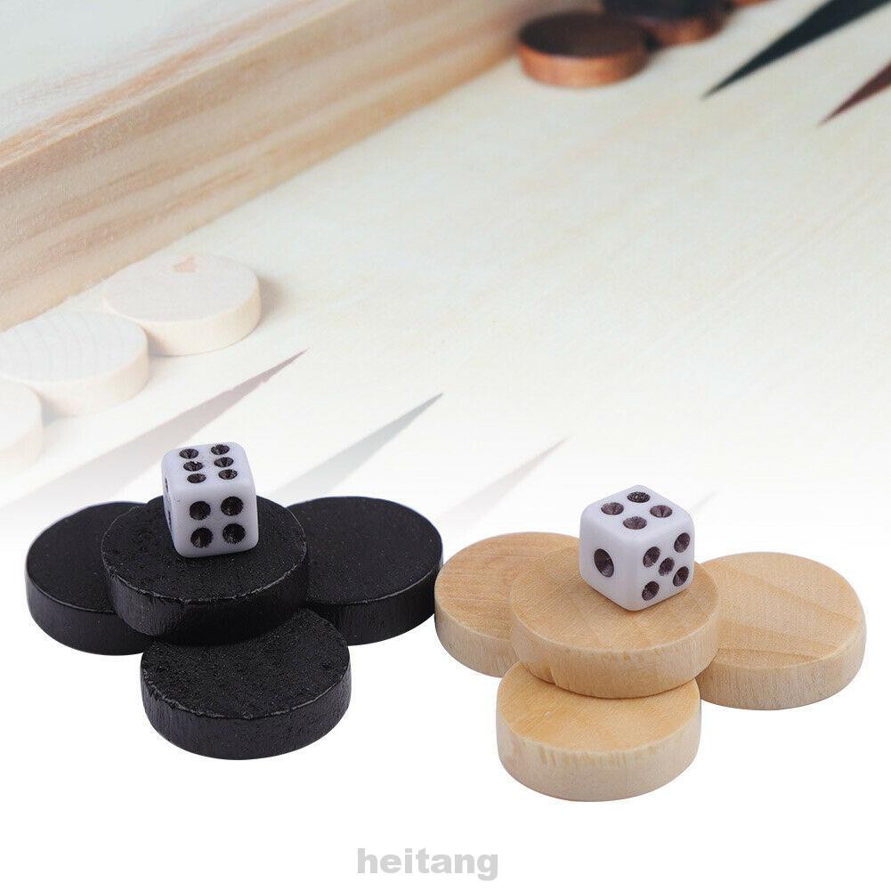 32pcs Board Game Handcraft Portable Wooden Travel Chess Pieces