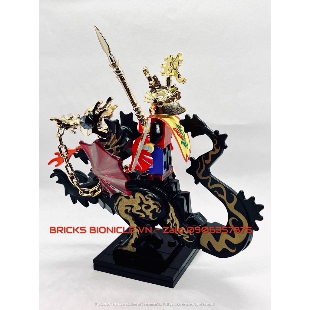 LEGO MINIFIGURES - ĐỒ CHƠI XẾP HÌNH LEGO MINIFIGURES - DRAGON KNIGHT & GOLDEN DRAGON PLUME