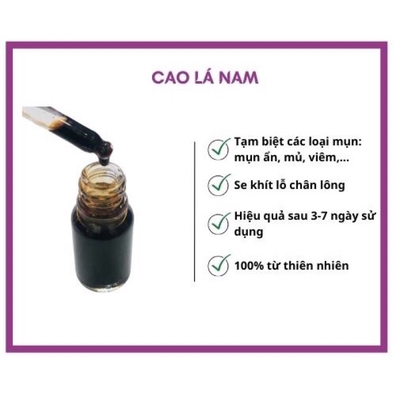 CAO LÁ NAM CÔ ĐẶC - Mụn-Thâm Mụn-Dưỡng Da Sau Mụn Mịn Màng