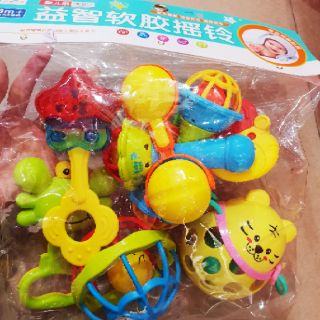 Set lục lạc 7- 10 chi tiết gặm nướu mềm cho bé