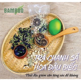 Trà chanh sả đậu biếc